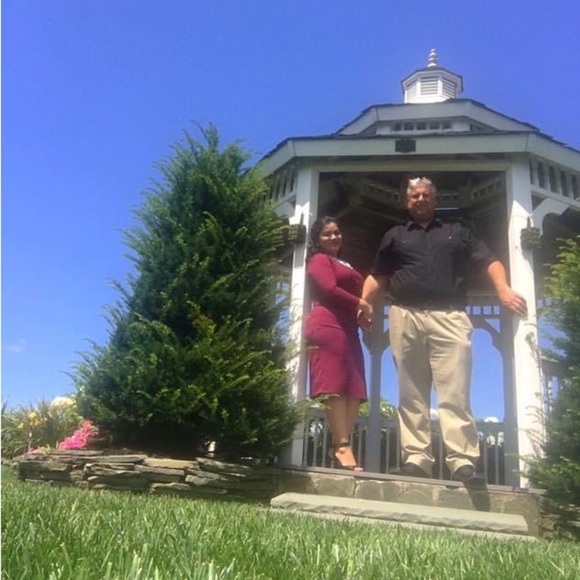 ANN TAYLOR formal evening wrap burgundy midi dress/size S - Picture 10 of 11